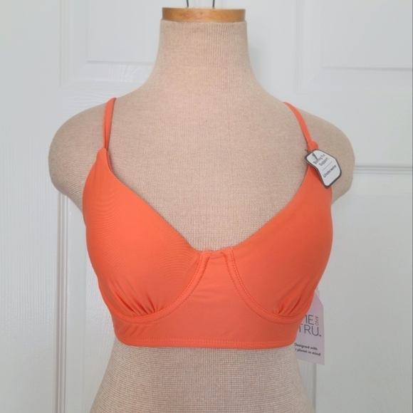 2/$20 NWT Time & Tru Bikini Top M 8-10 - Picture 1 of 6